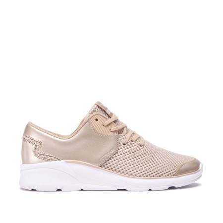 Supra Noiz Womens Low Tops Shoes Gold UK 46FMO